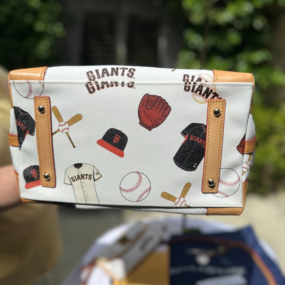 Dooney & Bourke Giants Satchel w/Wallet & Bag Charm - Picture 5 of 6